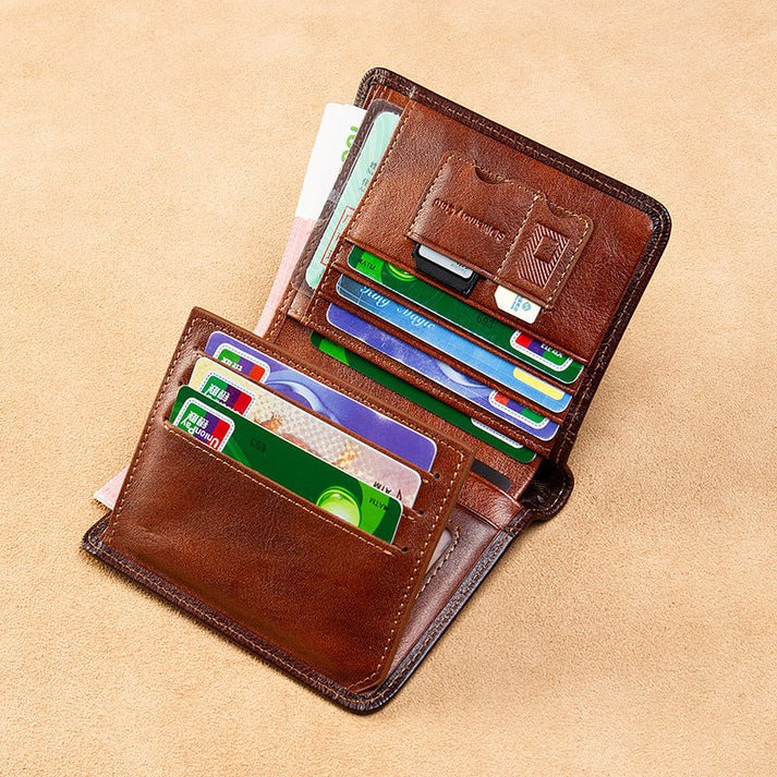 All-in-one Short Money Leather Ultra-thin Men's Wallet