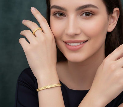 Classic Line Zircon Bangle & Ring Set