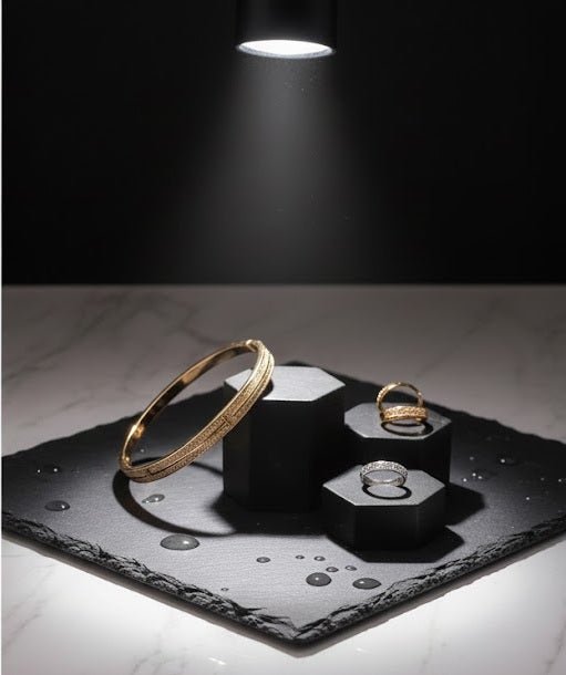 Classic Line Zircon Bangle & Ring Set